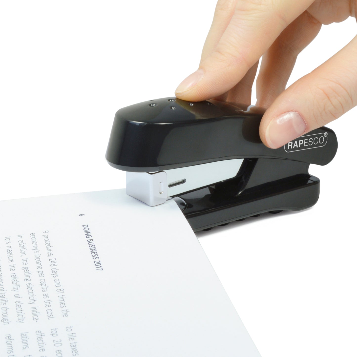 Stapler RAPESCO 53800, staples 20 sheets, black