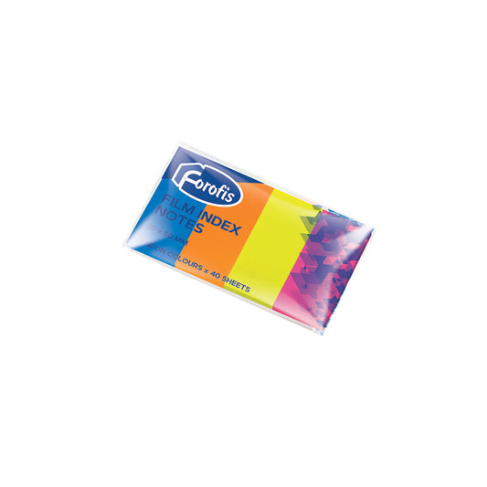 Self-adhesive markers FOROFIS 20 x 50 mm, plastic, 4 colors