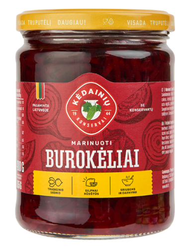 Marinuoti burokėliai KĖDAINIŲ, 480g/250g