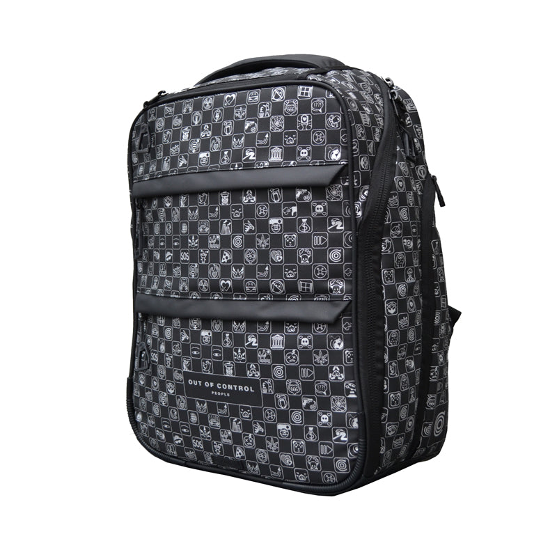 Shaped backpack ICONS collection OUT OF CONTROL PEOPLE, 27 liter capacity