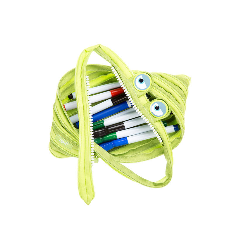 Pencil case ZIPIT Wildlings Jumbo Pouch, ZTMJ-WD-ALI, green