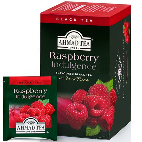 AHMAD ALU RASPBERRY tea, 20 sachets with thread, 2 g each