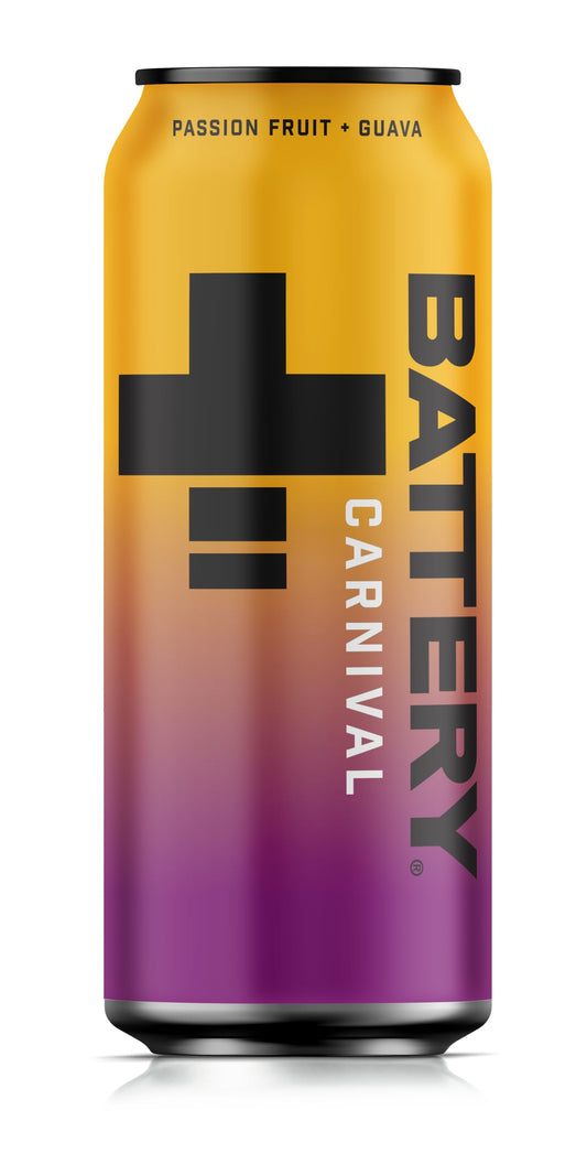 Energy drink BATTERY, passion fruit - guava, 0.5l