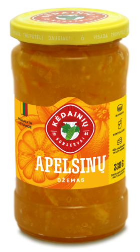 KĖDAINIŲ orange jam, 330g