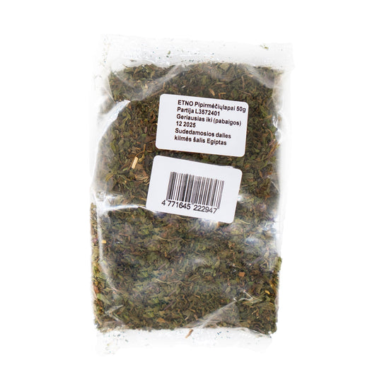 Arbata pipirmėčių lapai, 50g