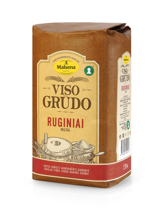 Ruginiai miltai VISO GRŪDO, 1,75 kg