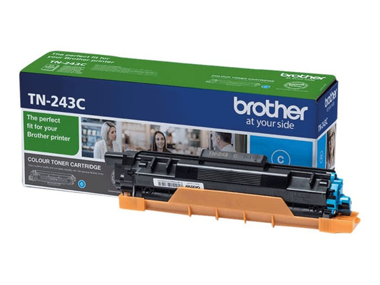 Brother TN-243C (TN243C) Laser Cartridge, Cyan, 1000 pages