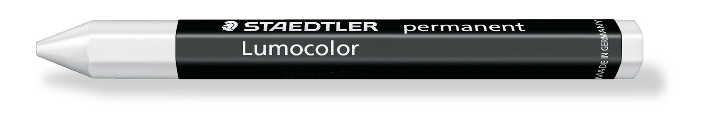 Sausas permanentinis žymeklis STAEDTLER LUMOCOLOR, BALTA