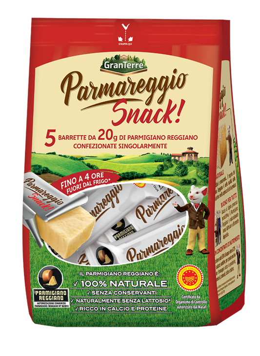 Hard PARMIGIANO cheese snack PARMIGIANO, 100g (5x20g)
