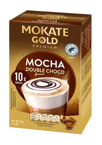 Kavos gėrimas MOKATE Gold Premium Latte Chocolate, 10 x 14g