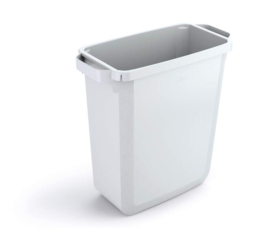 Waste sorting bin DURABIN® 60L rectangular, white (lid sold separately)