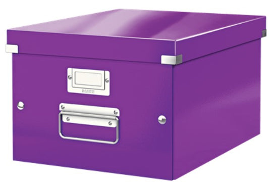 Filing box LEITZ WOW, foldable, A4, 200 x 281 x 370 mm, purple