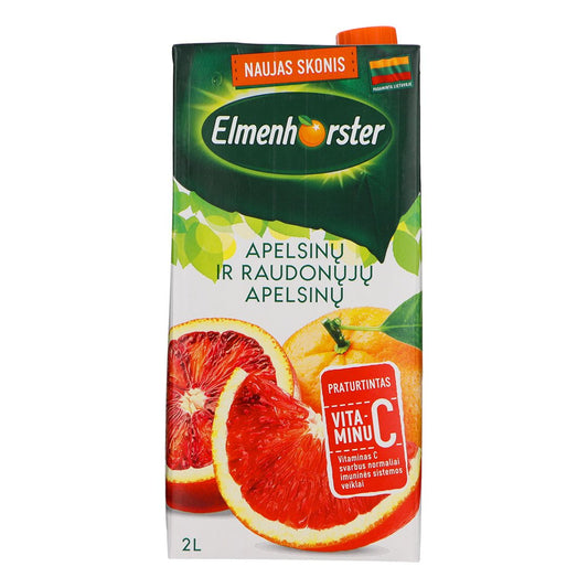 Refreshing juice drink ELMENHORSTER, orange and blood orange, without preservatives, 20%, 2l