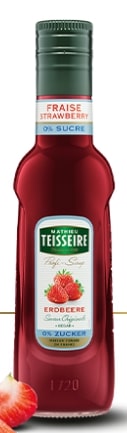 Syrup TEISSEIRE, strawberry flavor, sugar-free, 0.25 l