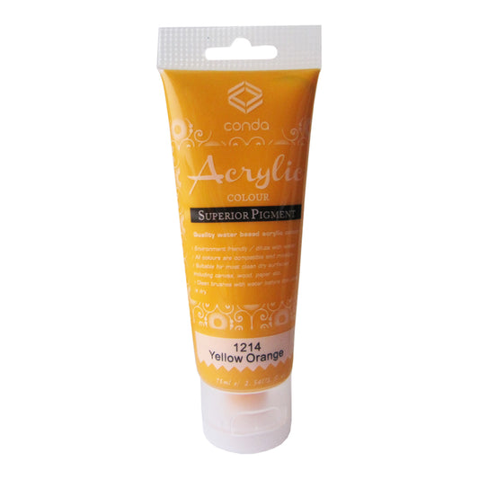 Acrylic paint 75 ml 1214, golden yellow