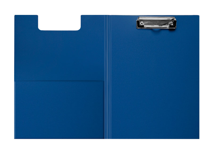 Writing pad with flap, FOROFIS, PVC A4, blue