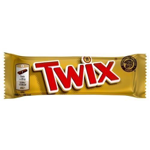 TWIX chocolate bar, 50 g
