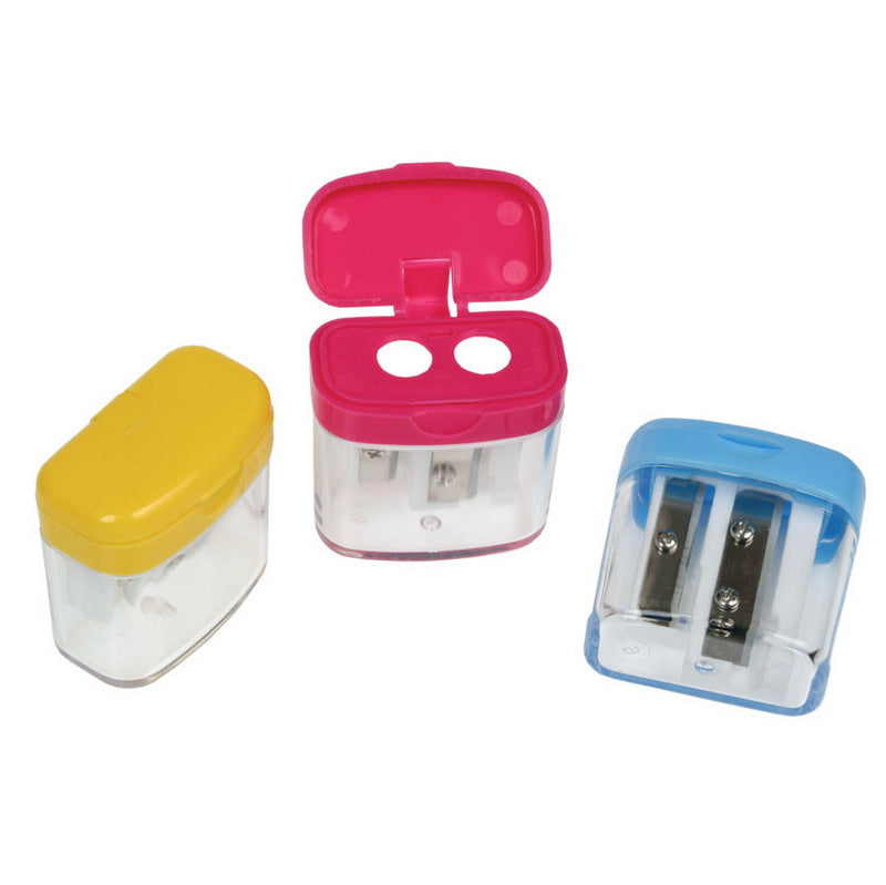 Double sharpener with container CENTRUM, iv. colors