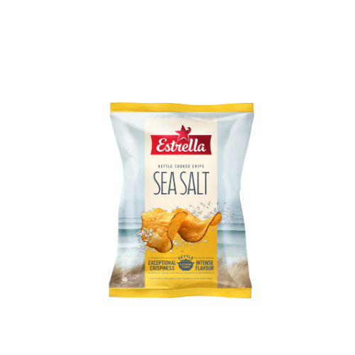 ESTRELLA KETTLE potato chips with sea salt, 30g