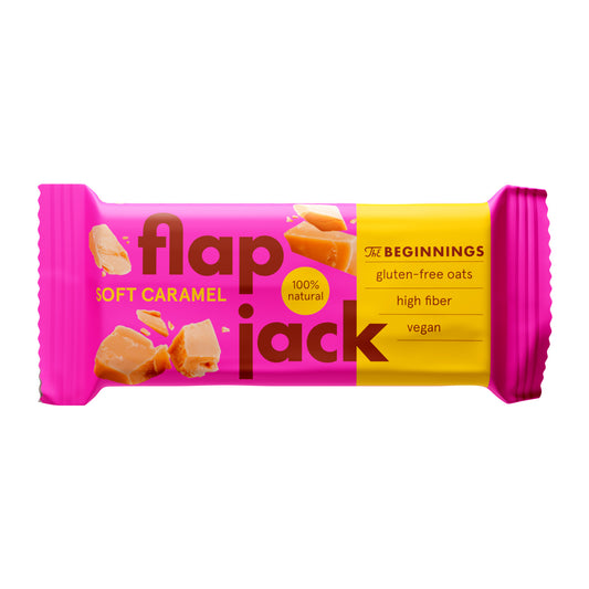 Oatmeal bar FLAPJACK with caramel, vegan, 60 g