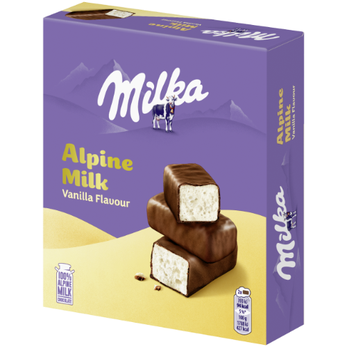 MILKA MAM candies with fluffy vanilla-flavored filling made from Alpine milk, 330 g