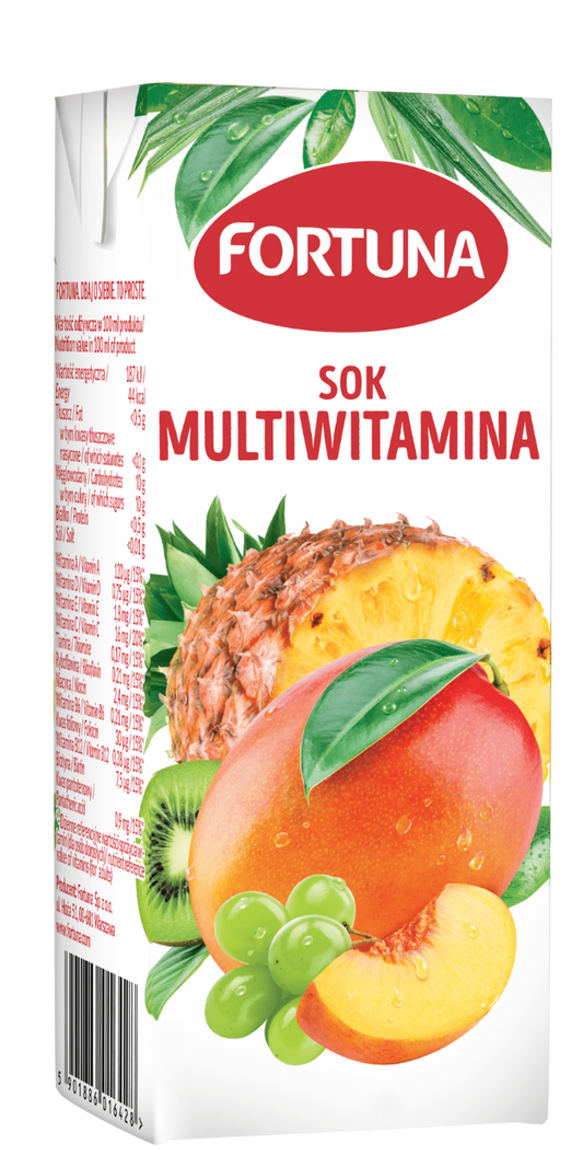 Multivitamin juice FORTUNA, Girl, 100%, 0.2 l