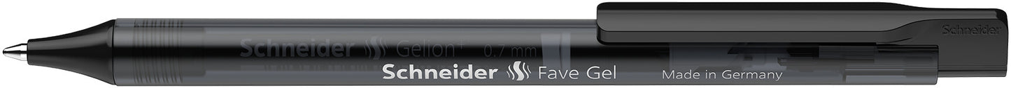 Automatinis tušinukas SCHNEIDER Fave Gel, 0,7mm, juodos sp.