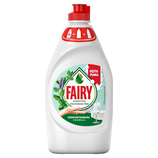 Indų ploviklis FAIRY SENSITIVE Tea Tree & Mint, 450 ml