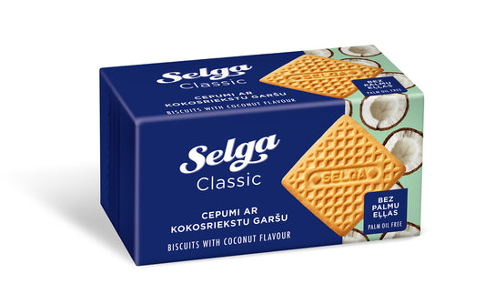 Sausainiai SELGA kokosų skonio, 180g