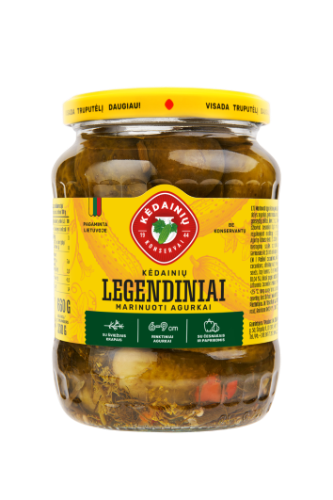 Marinuoti agurkai KĖDAINIŲ Legendiniai, 660 g / 330 g