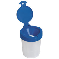 Water container with lid BRUNNEN, Ø 8 cm, blue.