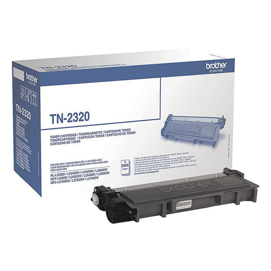 Brother TN-2320 (TN2320), black cartridge for laser printers, 2600 pages, analog