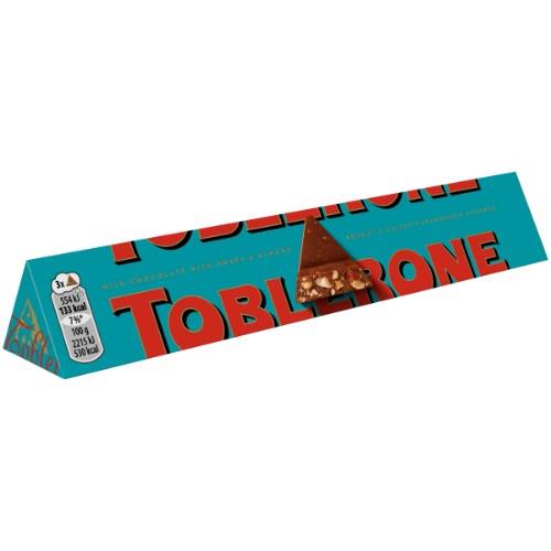 Milk chocolate TOBLERONE with almonds, 100g
