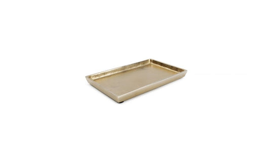 Tray Charm Gold, aluminum, 22 x 14 cm, H 2 cm, pcs.