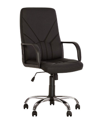 Executive chair NOWY STYL MANAGER Tilt CHR68, artificial leather, ECO-30 black