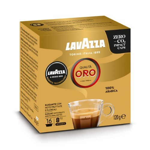 Coffee capsules LAVAZZA "A Modo Mio Q Oro", 16 pcs., 120 g