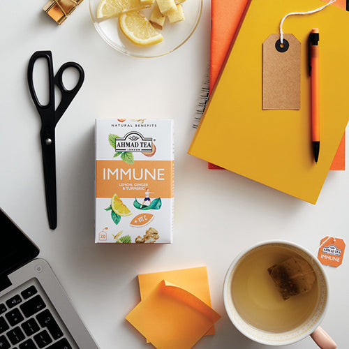 Ahmad Tea Natural tea ''Immune'', in envelopes with thread, 20 pcs.