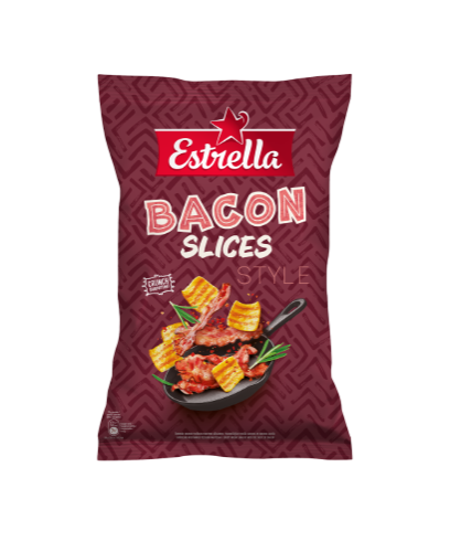 Wheat chips ESTRELLA, bacon flavor, 110 g