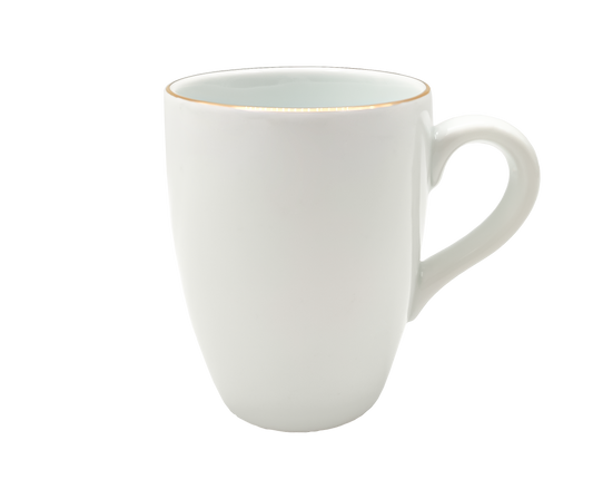 Mug Gold, porcelain, 350 ml, D 8.5 cm, H 10 cm, pcs.