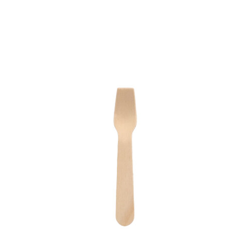 Disposable ice cream spoons, wooden, L 9.4 cm, 100 pcs.