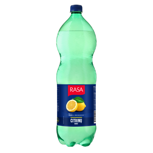 Carbonated soft drink RASA, lemon flavor, 2 l