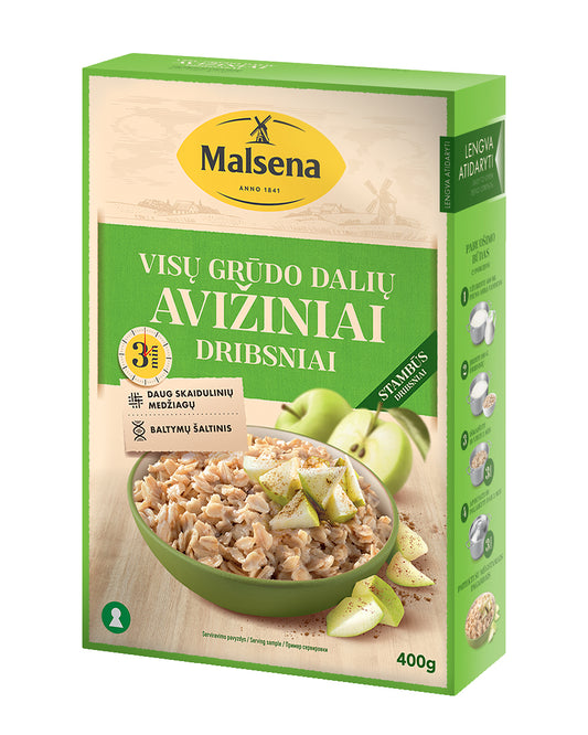 Avižiniai dribsniai, DRIBSNIŲ ENERGIJA, 3 min, 400 g