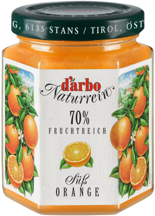 Orange jam D'ARBO, 70%, 200 g