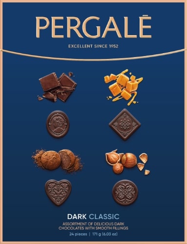 Candy set PERGALĖ, with dark chocolate, 171 g