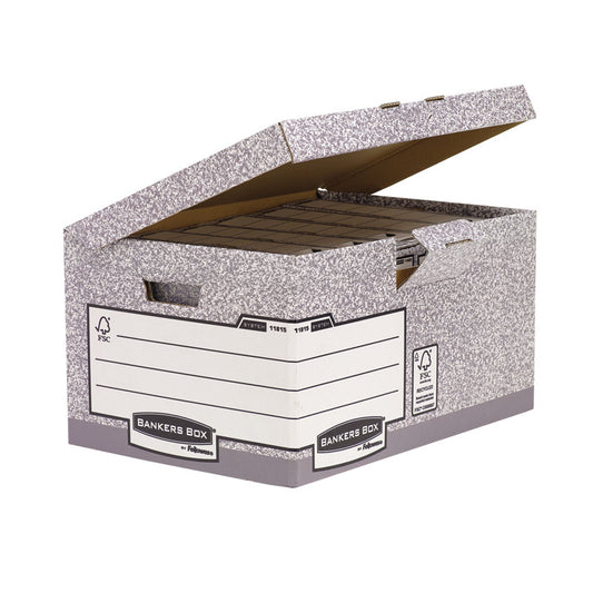 Archive box FELLOWES, 293 x 378 x 545 mm, grey white