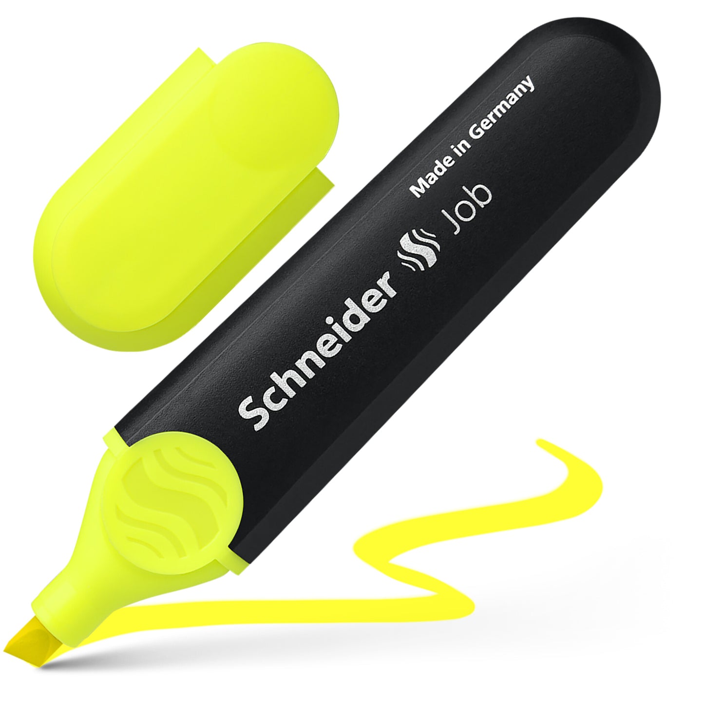 Text marker SCHNEIDER JOB, 1-5 mm, yellow