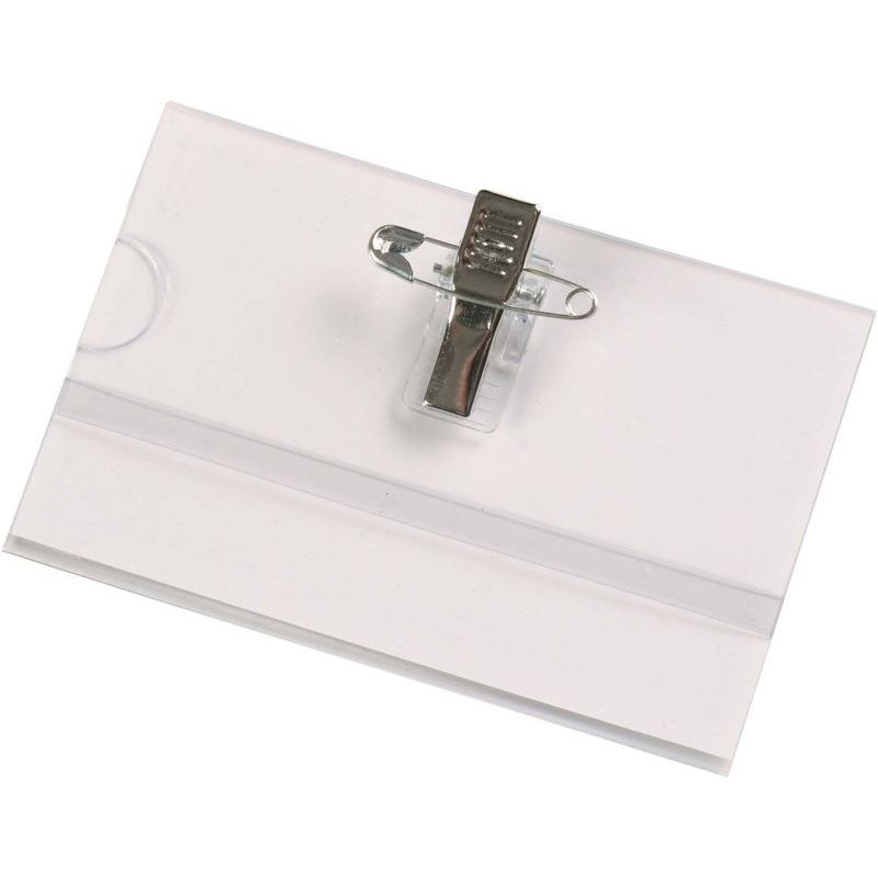 Stapled name card CENTRUM, 57 x 90 mm