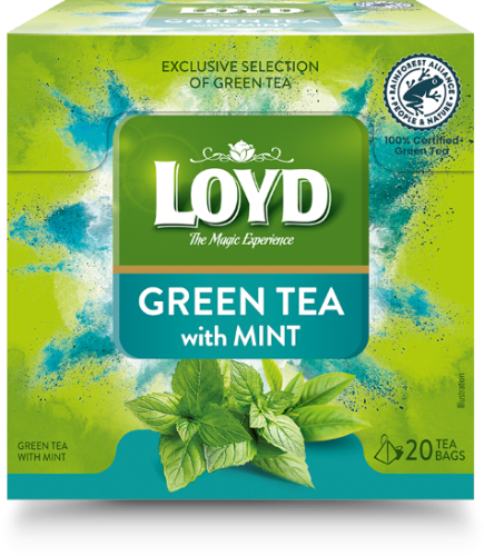 Žalioji arbata LOYD Green Mint, 20 x 1.5g