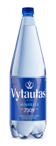 Natūralus mineralinis vanduo VYTAUTAS, gazuotas, 1,5 l, PET D