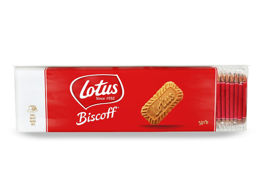 LOTUS BISCOFF biscuits, caramelized, 50 pcs x 6.25 g
